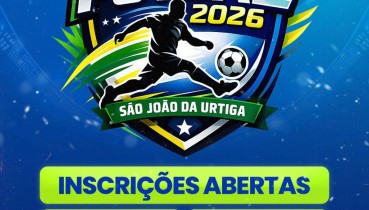 Est�o abertas as inscri��es para o Campeonato Municipal de Futsal 2026 de S�o Jo�o da Urtiga.