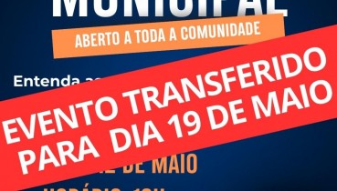 COMUNICADO: NOVA DATA SUA PARTICIPA��O CONSTR�I UMA CIDADE MAIS SEGURA!