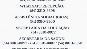 Contatos da Prefeitura de So Joo da Urtiga