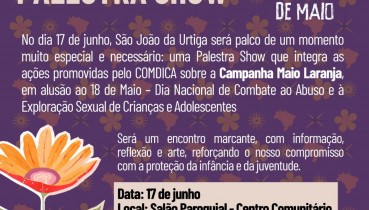 Palestra Show da Campanha Maio Laranja